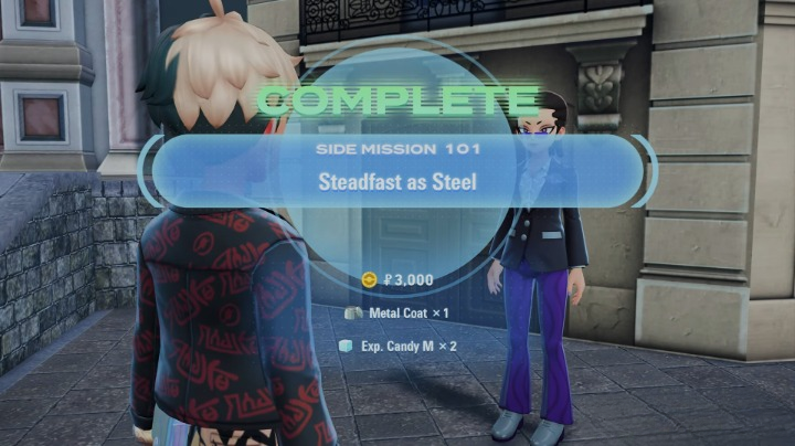 completing side quest Steadfast as Steal reward you metal coat